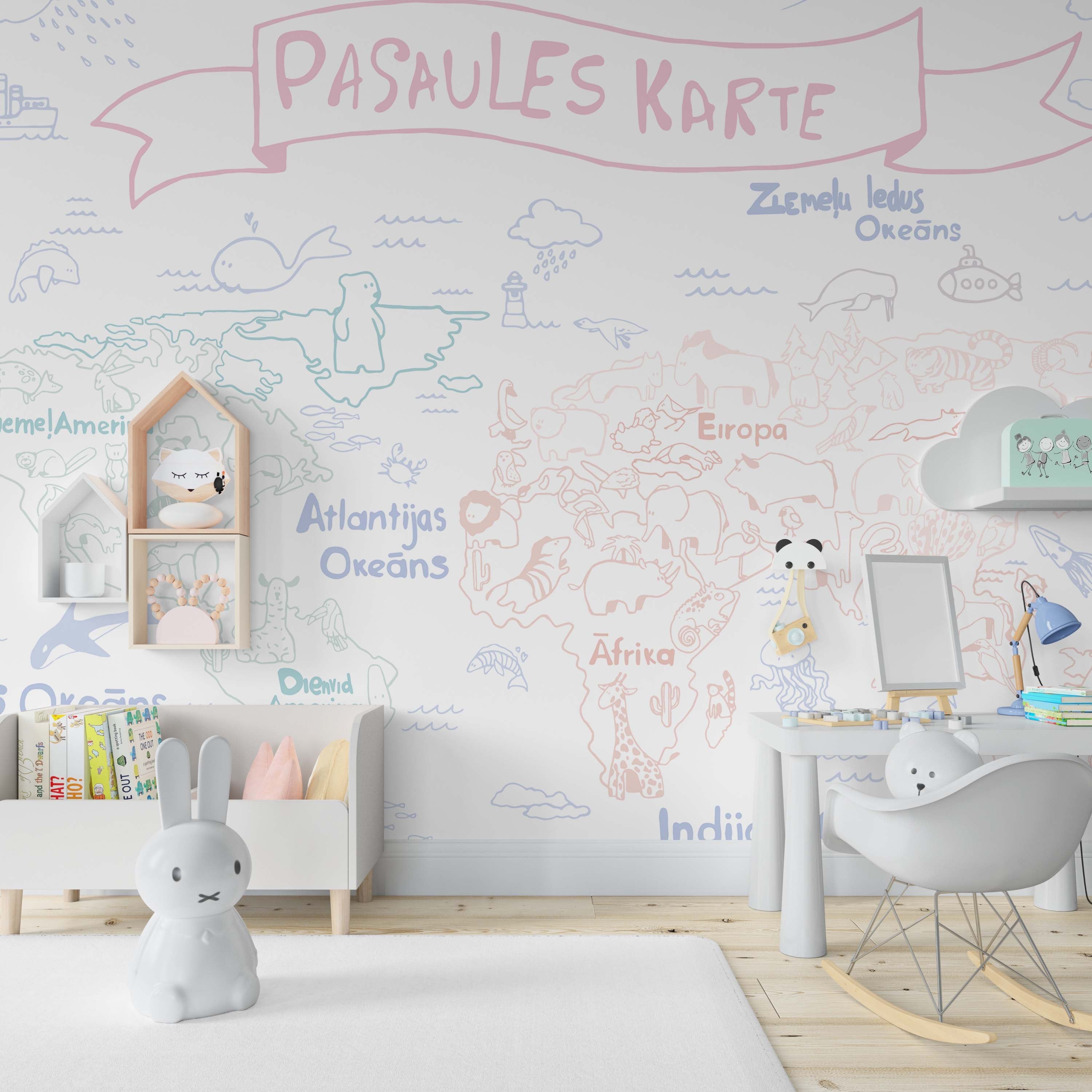 Sapņu Karte - tapetes dizains interjerā