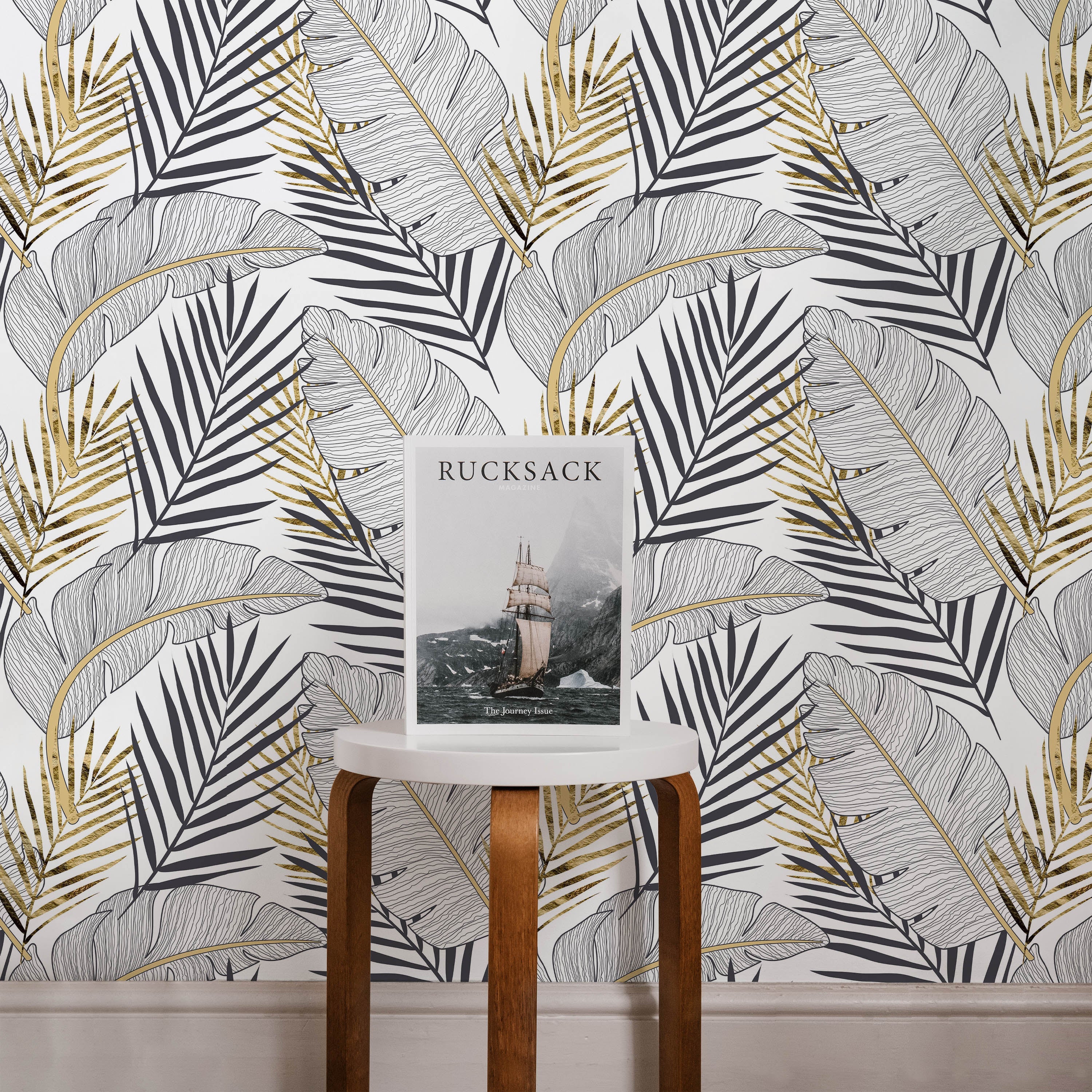 Zelta Palma - tapešu dizains interjerā