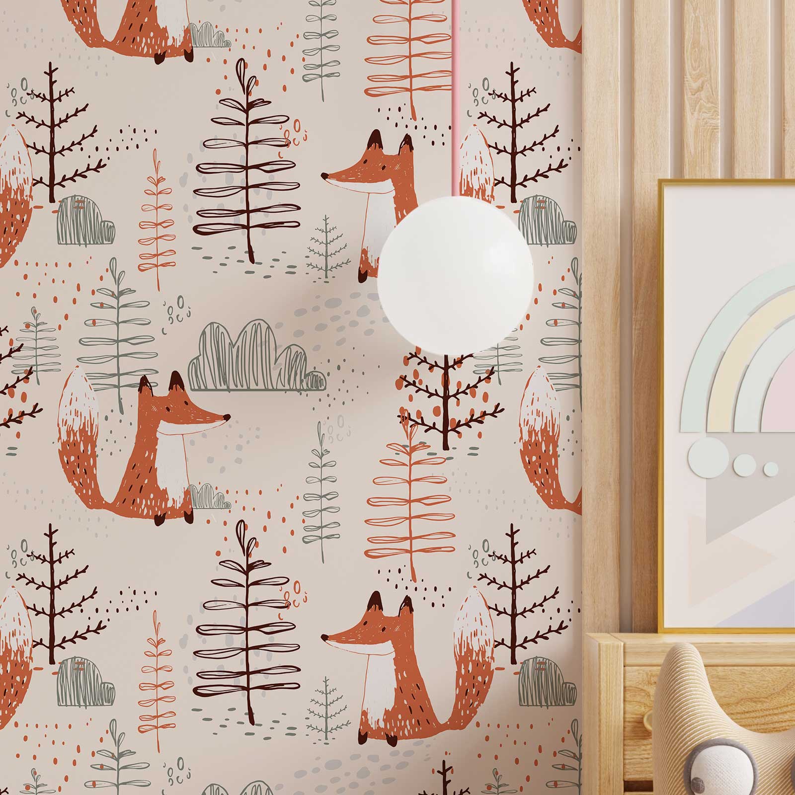 Lapsa Mežā - tapetes dizains interjerā